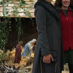 Grey Ralph Lauren winter coat